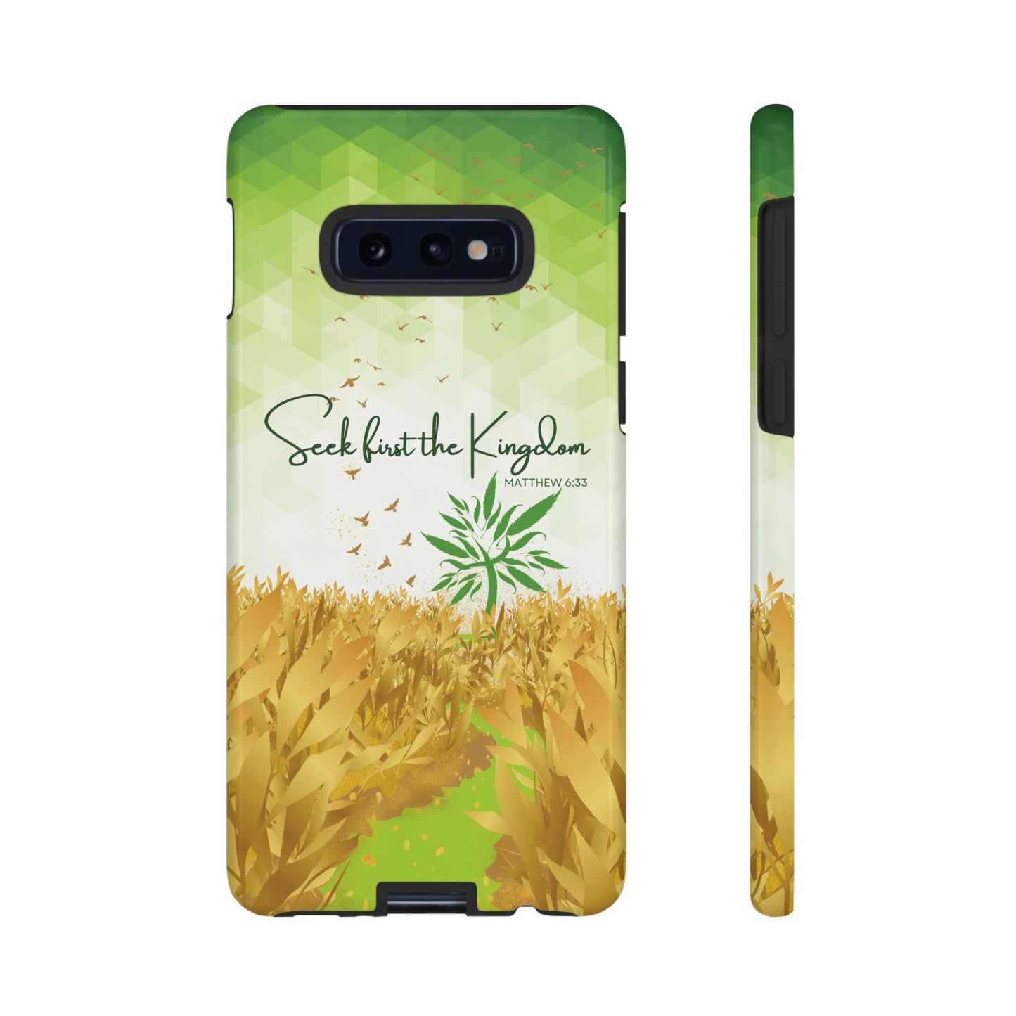 Matt_6_Seek_first_the_Kingdom_Samsung_Galaxy_S10_E_Cases__Glossy