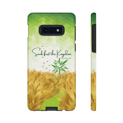 Matt_6_Seek_first_the_Kingdom_Samsung_Galaxy_S10_E_Cases__Glossy