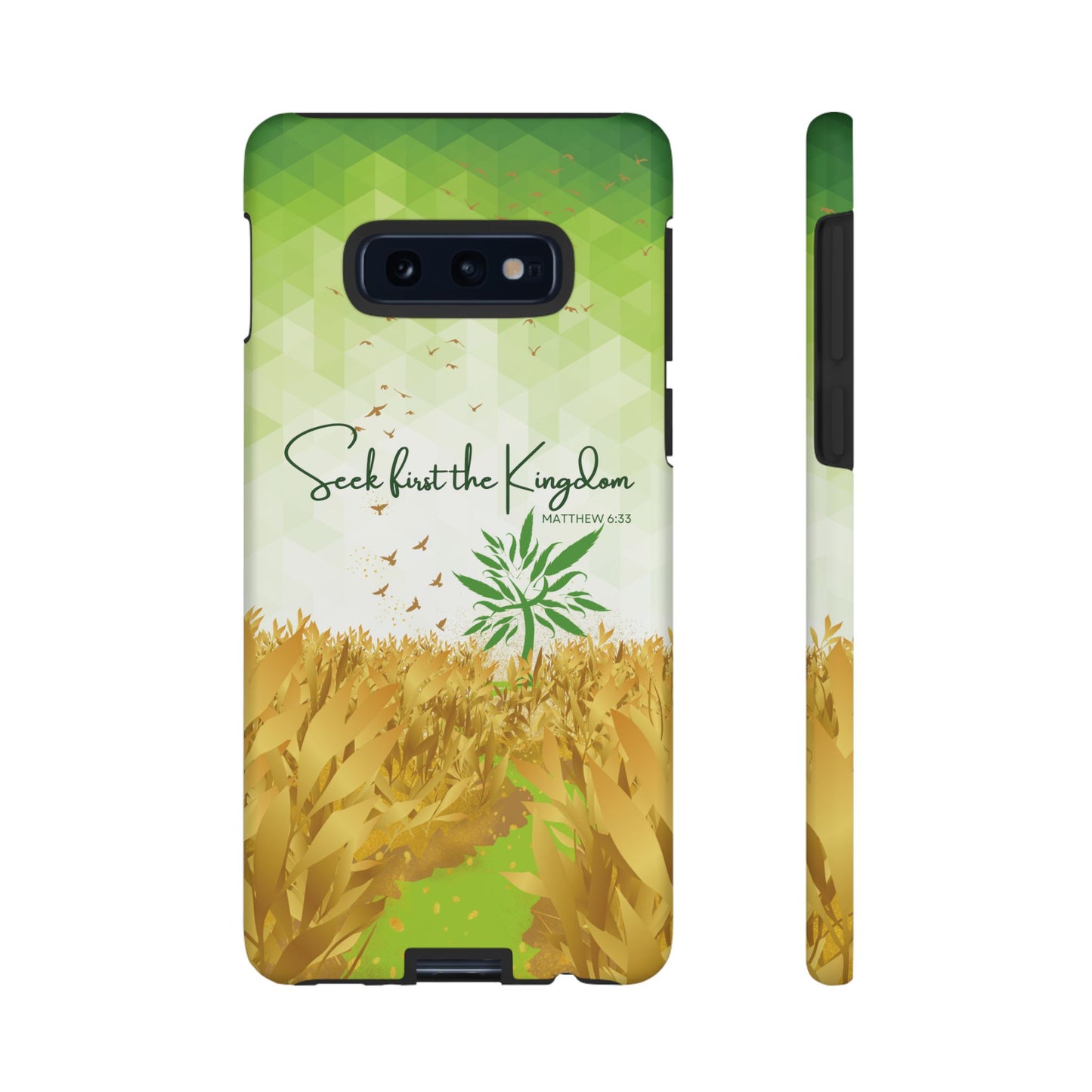 Matt 6 'Seek first the Kingdom' Samsung Galaxy S10 E Cases_ Matte