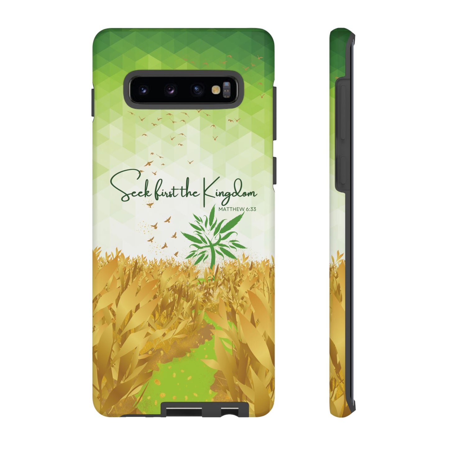 Matt 6 'Seek first the Kingdom' Samsung Galaxy S10 Plus Cases_ Glossy