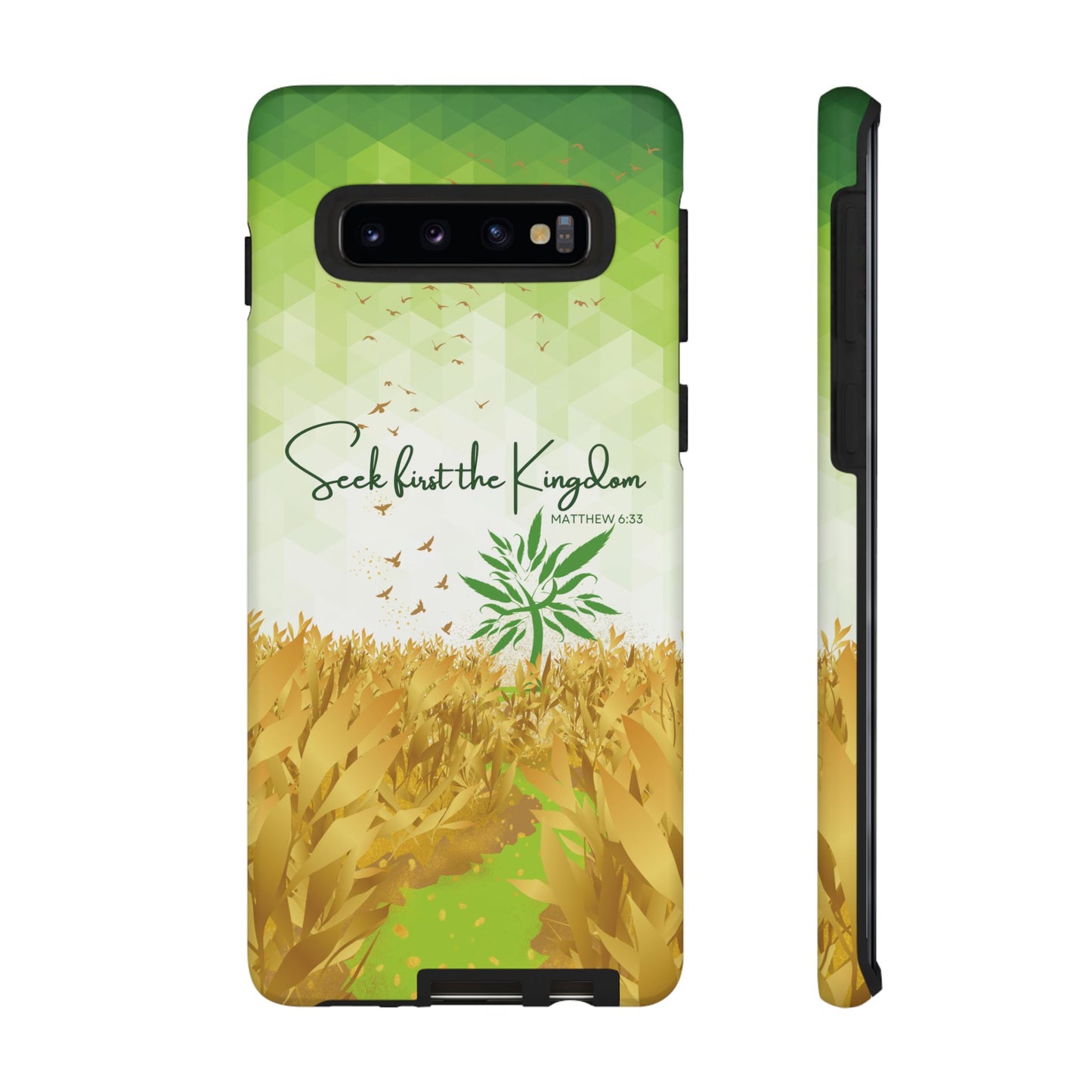 Matt 6 'Seek first the Kingdom' Samsung Galaxy S10 Plus Cases_ Matte