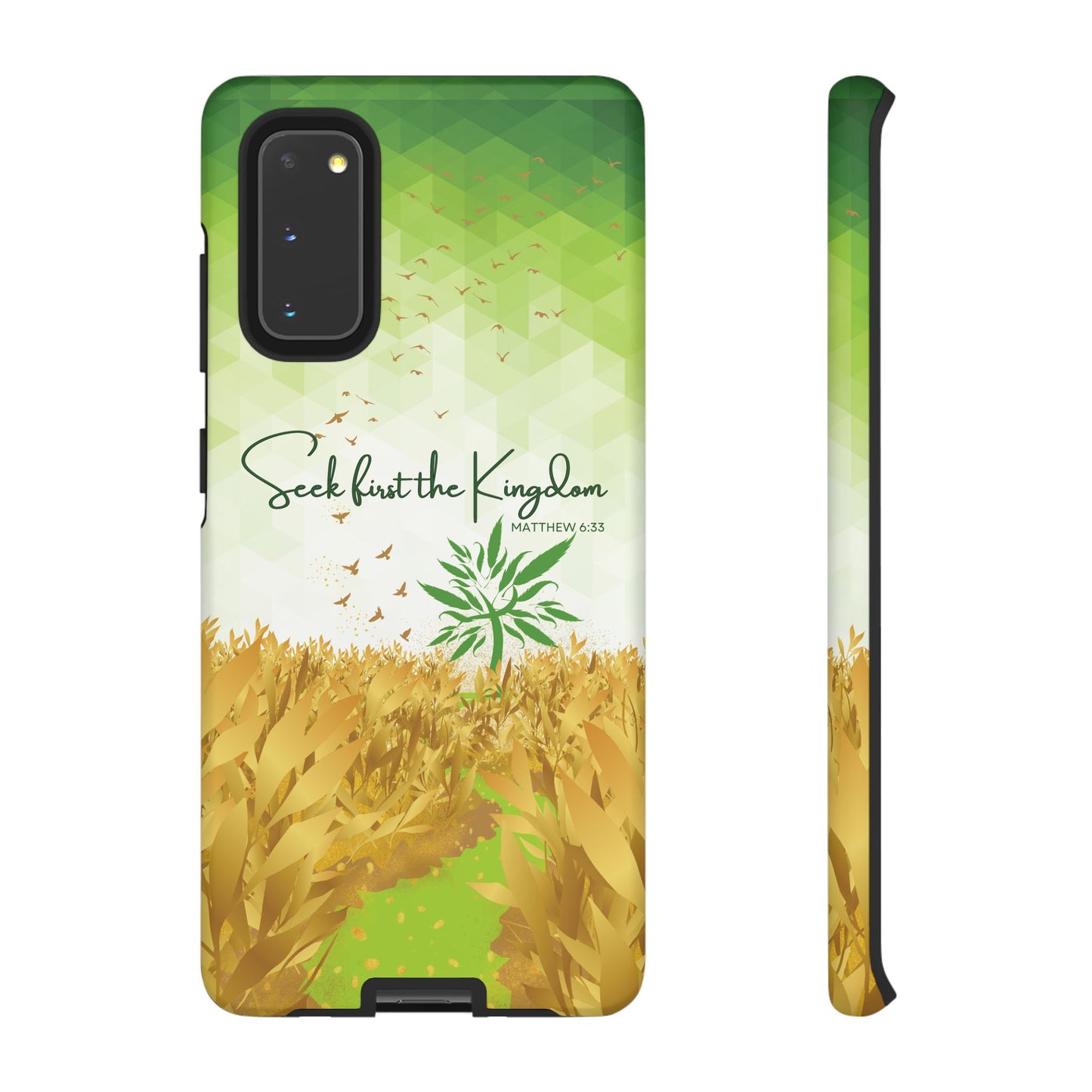 Matt 6 'Seek first the Kingdom' Samsung Galaxy S20 Cases_ Matte