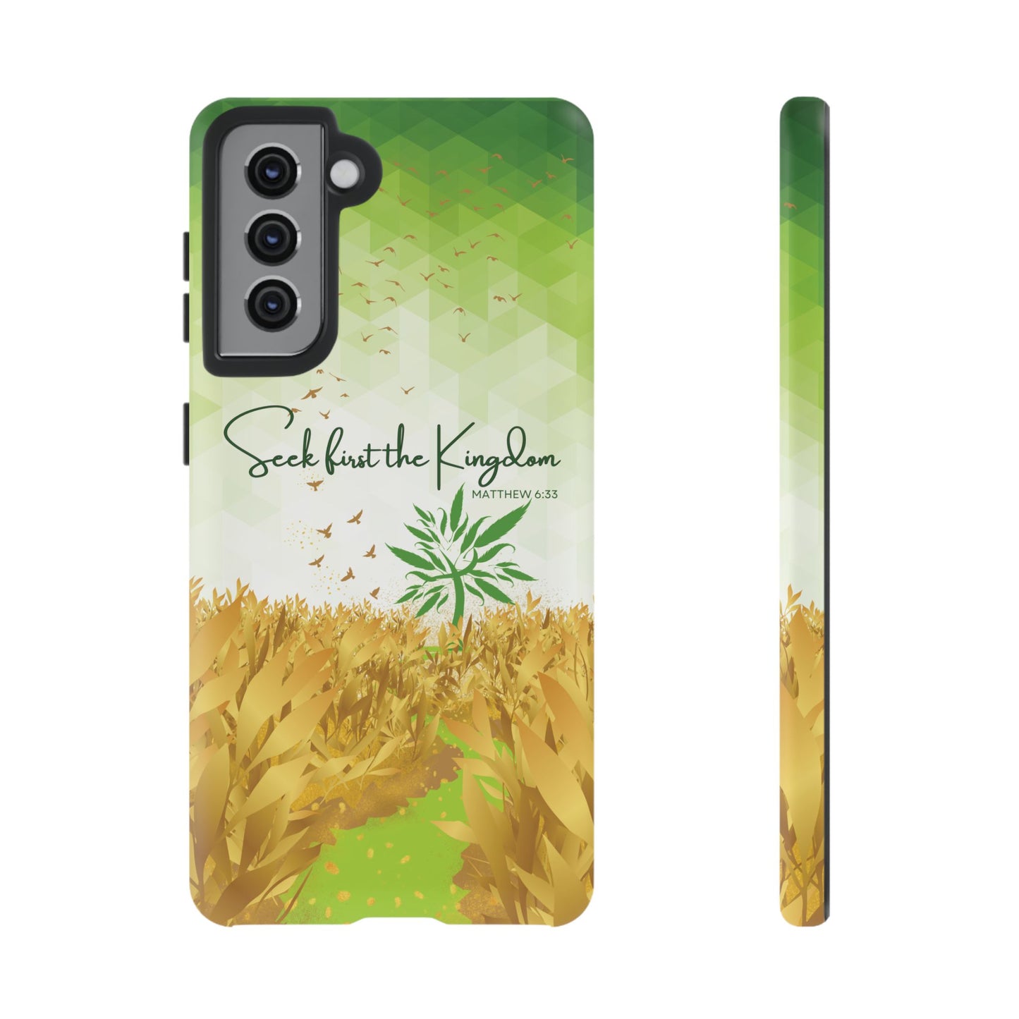 Matt 6 'Seek first the Kingdom' Samsung Galaxy S21 Cases_ Matte
