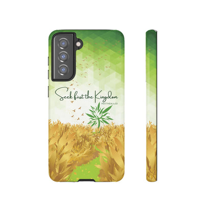 Matt 6 'Seek first the Kingdom' Samsung Galaxy S21 FE Cases_ Matte