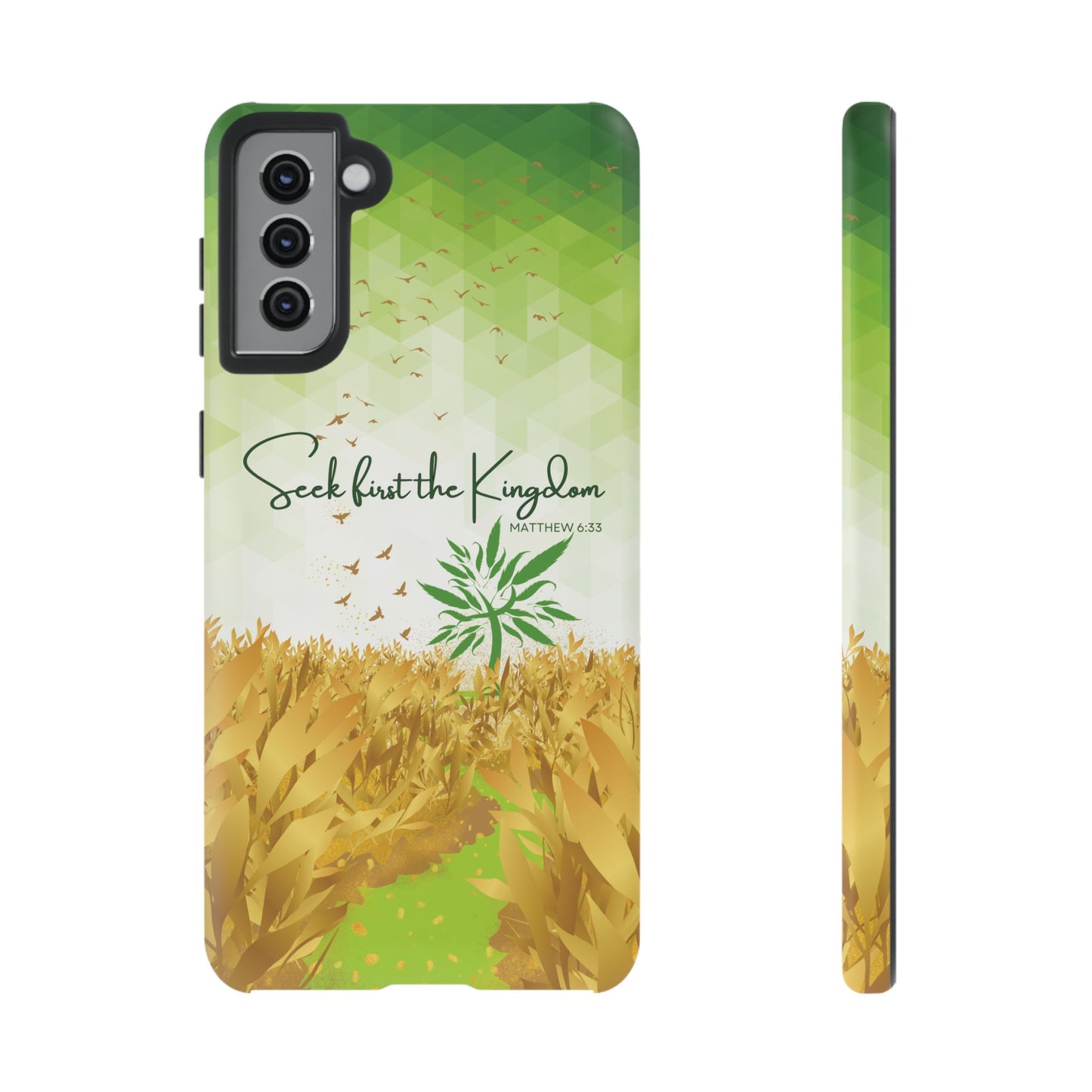 Matt 6 'Seek first the Kingdom' Samsung Galaxy S21 Plus Cases_ Matte