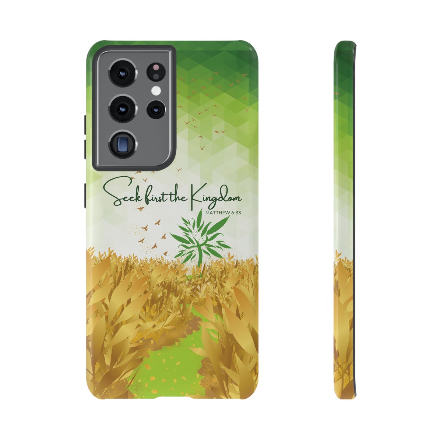 Matt 6 'Seek first the Kingdom' Samsung Galaxy S21 Ultra Cases_ Glossy