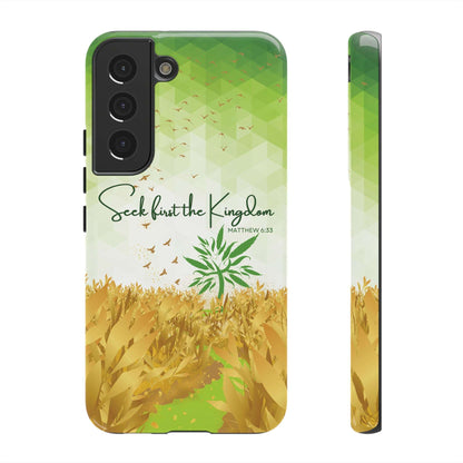 Matt 6 'Seek first the Kingdom' Samsung Galaxy S22 Cases_ Glossy
