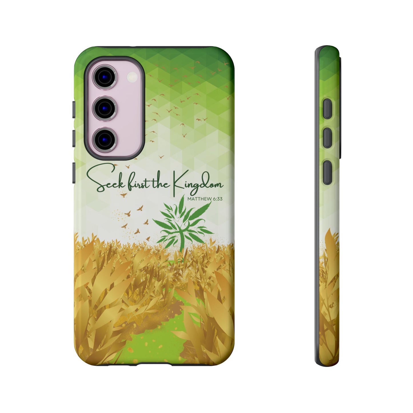Matt 6 'Seek first the Kingdom' Samsung Galaxy S23 Plus Cases_ Glossy