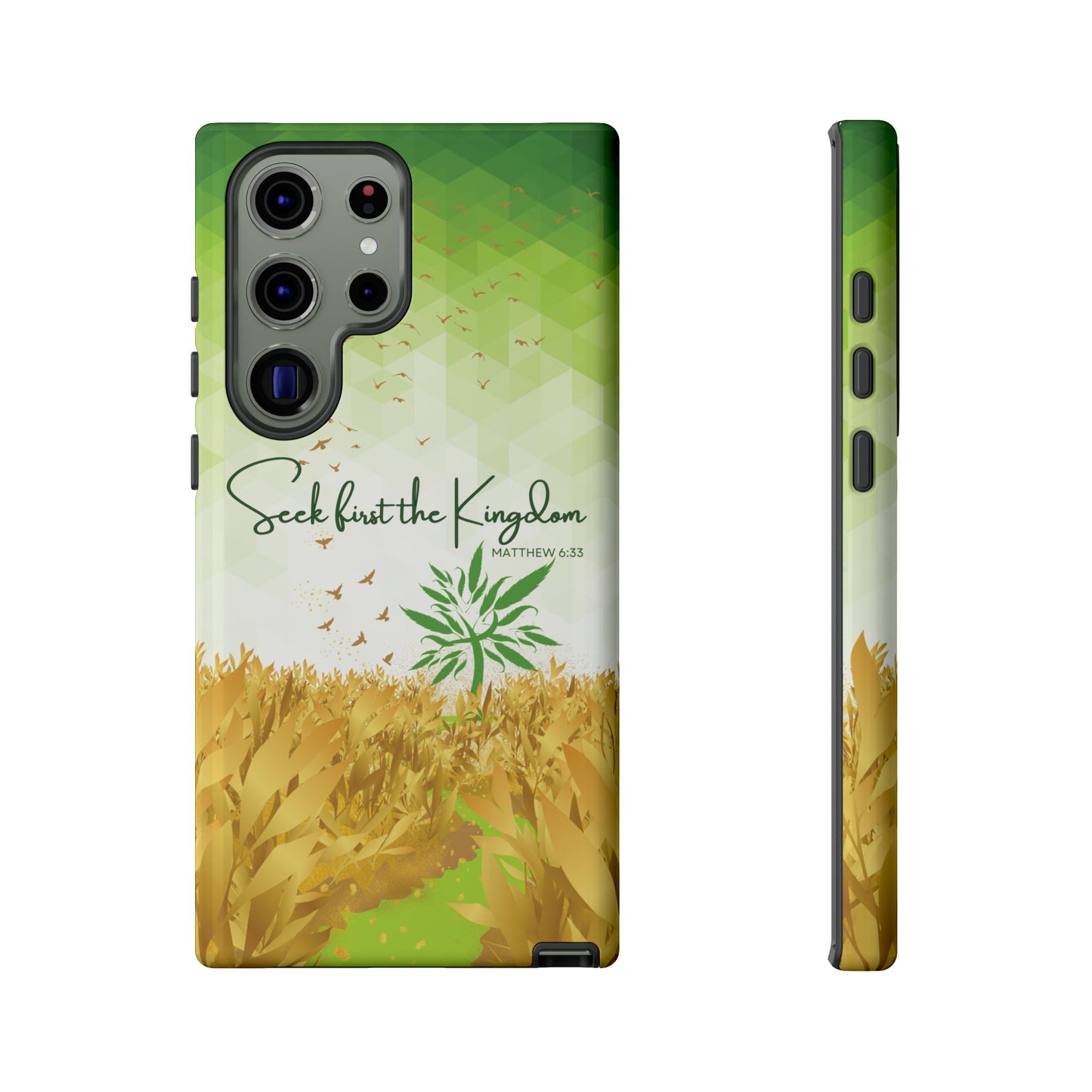 Matt 6 'Seek first the Kingdom' Samsung Galaxy S23 Ultra Cases_ Glossy
