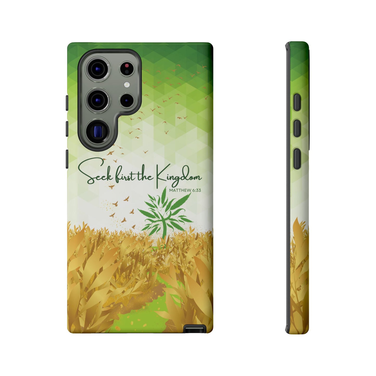 Matt 6 'Seek first the Kingdom' Samsung Galaxy S23 Ultra Cases_ Matte