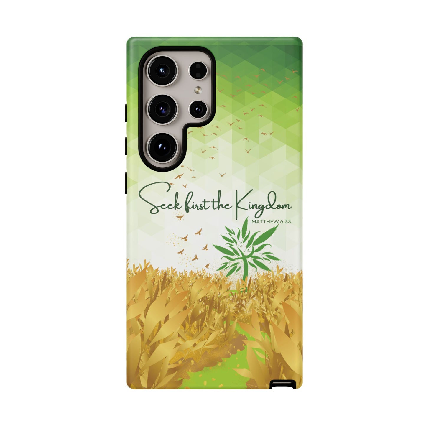 Matt 6 'Seek first the Kingdom' Samsung Galaxy S24 Ultra Cases_ Matte