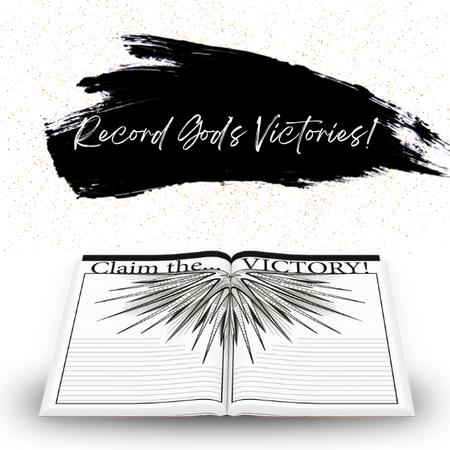 The Prayer Warrior's Journal Claim the Victory, 3D Open Book Example