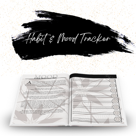 The Prayer Warrior's Journal Habit & Mood Tracker, 3D Open Book Example