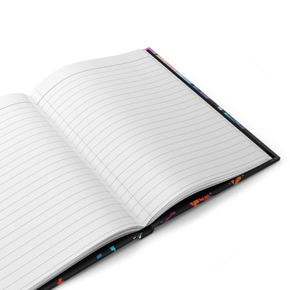 Open to lay flat displaying the lined interior pages of the Everlasting to Everlasting Hardcover Christian Journal